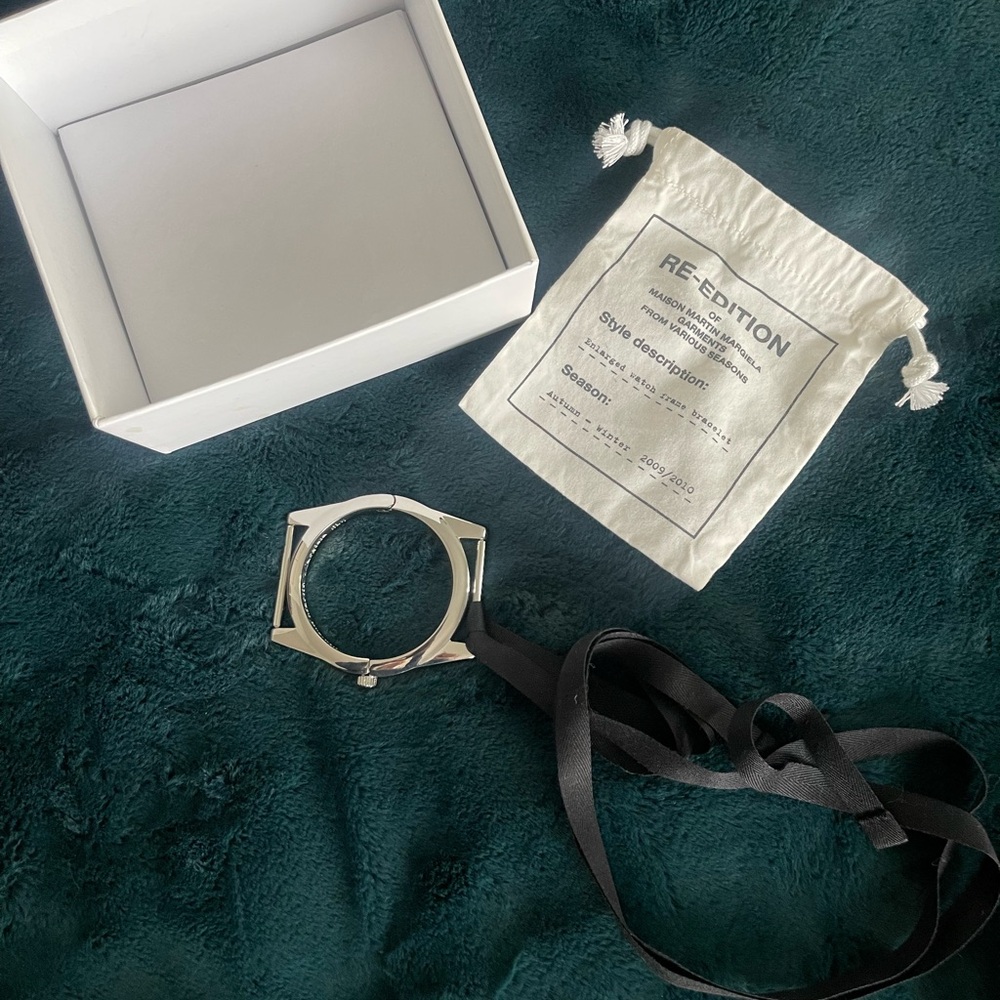 Maison Martin Margiela pour H&M Watch Face Silver Bracelet/Necklace